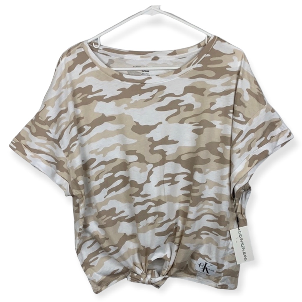 Calvin Klein Jeans Cameo Tie Front T-Shirt